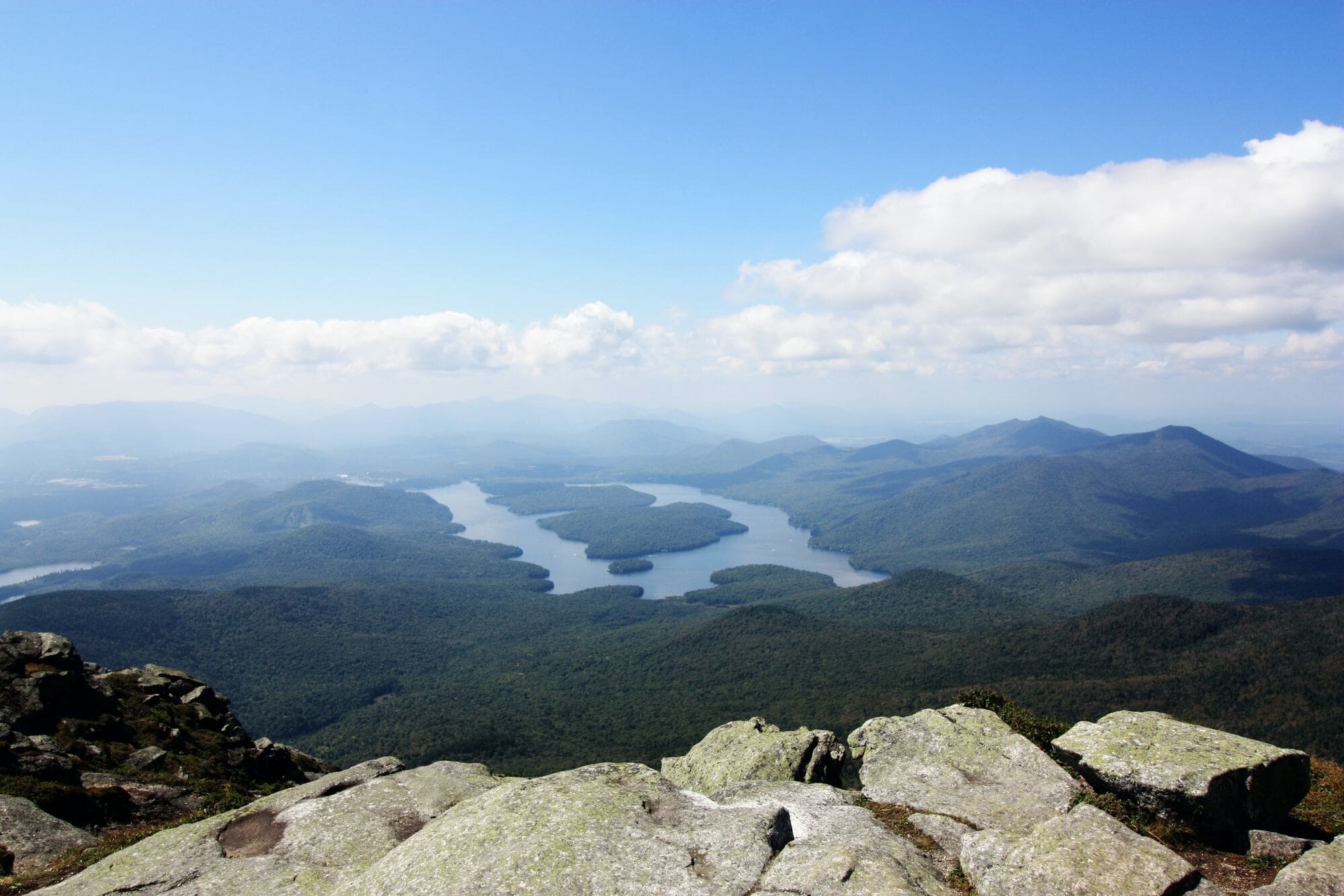 A photograph of the scenic wildnerness in Lake Placid, New York